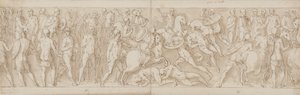 32 Kopien nach der Marcus-Aurelius-Säule, Piazza Colonna in Rom von Giovanni Guerra