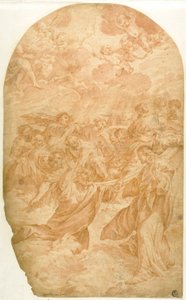 Christus ruft den heiligen Petrus, auf dem Wasser zu gehen von Giovanni Lanfranco