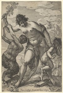 Venus peitscht Amor mit Rosen, frühes 17. Jahrhundert