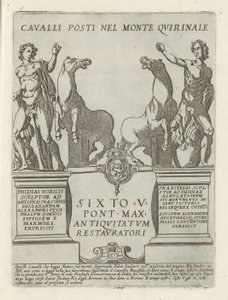Dioskuren auf dem Quirinal von Giovanni Maggi