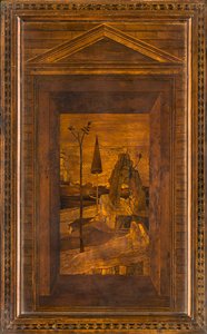 Lignaean Kanonischer Chor, Intarsien von Giovanni Maria Platina 1484, Oberer Stand