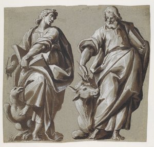 Die Evangelisten Johannes und Lukas von Giovanni Mauro della Rovere