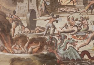 Hölle, 1614 (Detail) von Giovanni Mauro della Rovere