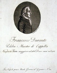 Francesco Durante (1686-1756) von Giovanni Morghen