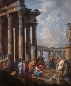 St. Paulus auf Malta, die Viper ergreifend, 1735