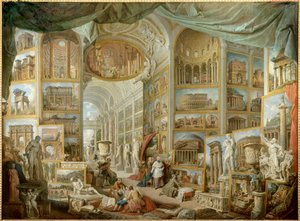 Galerie eines Sammlers. Galerie der Ansichten des antiken Rom