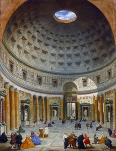 Innenraum des Pantheon, Rom, um 1734 von Giovanni Paolo Pannini