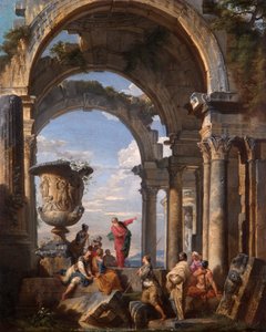 St. Paulus predigt in Athen von Giovanni Paolo Pannini