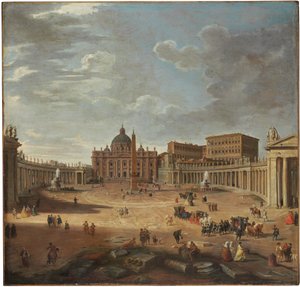 Ansicht des Petersplatzes, Rom