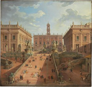 Blick auf das Kapitol, Rom, 1750 von Giovanni Paolo Pannini