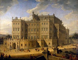 Ansicht des Schlosses von Rivoli von Giovanni Paolo Pannini