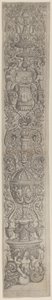 Ornamenttafel: Nereide von zwei Kindern geritten