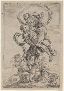 Herkules und Antäus von Giovanni Pietro Possenti