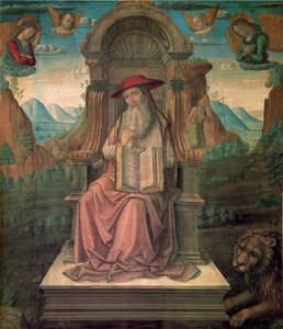 Der heilige Hieronymus auf dem Thron, ca. 1475