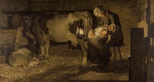 Le due madri Die zwei Mütter, 1889 von Giovanni Segantini