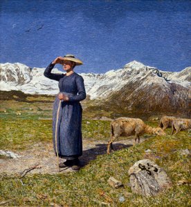 Mittag in den Alpen von Giovanni Segantini