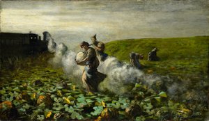 Die Kürbisernte von Giovanni Segantini