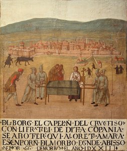 Wallfahrt der Compagnia del Crocifisso nach Loreto, erste Hälfte des 16. Jahrhunderts von Giovanni del Leone