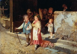 Junges Ehepaar, von Giovanni Del Re (1829-1919) von Giovanni del Re