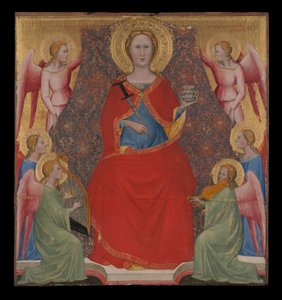 Heilige Lucia auf dem Thron