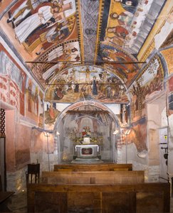 Die Apsis der ursprünglichen Alamandi- oder Allemandi-Kapelle von Giovanni di Cherasco Botoneri