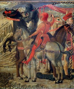 Episoden aus dem Leben des Heiligen Nikolaus von Bari (St. Nikolaus von Myra) - Predelle (Detail) von Giovanni di Francesco del Cervelliera