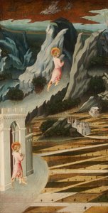 Johannes der Täufer betritt die Wildnis von Giovanni di Paolo