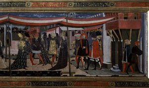 Frontal vom Adimari Cassone, Detail des rechten Abschnitts, ca. 1450 (Detail)
