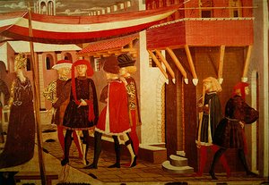 Frontal vom Adimari Cassone, Detail des rechten Panels, ca. 1450 (Detail)