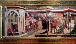Renaissance-Hochzeitszeremonie (Detail) von Giovanni di Ser Giovanni Scheggia