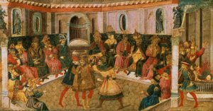 Der Tod von Julius Caesar, ca. 1446-50 von Giovanni di Tommaso Angelo