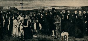 Beerdigung in Ornans, ca. 1850, 1935 von Giraudon