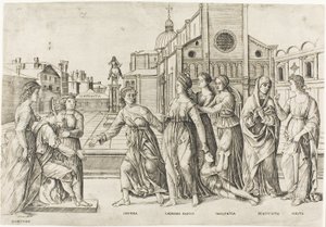 Die Verleumdung des Apelles von Girolamo Mocetto