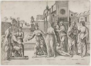 Die Verleumdung des Apelles von Girolamo Mocetto