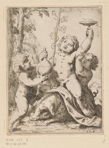 Bacchanal mit drei Jünglingen