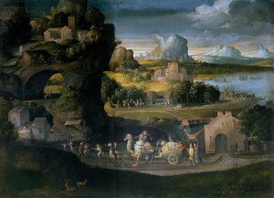 Landschaft mit Magiern, ca. 1525