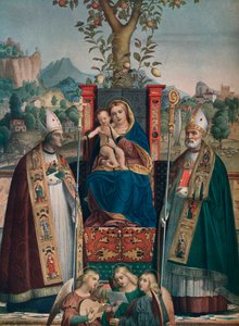 Jungfrau und Kind mit Saint Lorenzo Giustiniani und Zeno, 1874, 1903 von Girolamo dai Libri