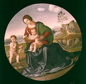 Madonna mit Kind und dem kleinen Johannes dem Täufer