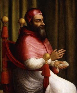 Porträt von Papst Clemens VII., sitzend, dreiviertel Länge