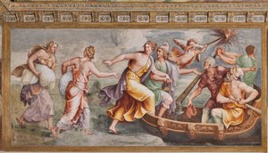 Die Entführung der Helena, Das Trojanische Pferd, Kammer von Troja (Sala di Troia)