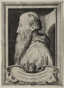 Porträt von Kardinal Pietro Bembo von Giulio Bonasone