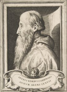 Porträt von Kardinal Pietro Bembo nach links blickend