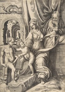 Die Heilige Familie und der kleine Johannes der Täufer (1531-76)