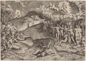 Der Triumph der Liebe von Giulio Bonasone