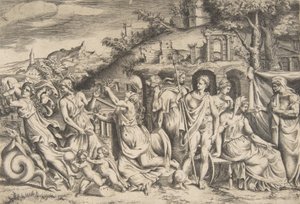 Die Geschichte von Jason und Medea von Giulio Bonasone