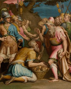 Kapelle des Allerheiligsten Sakraments, zweites Joch Südseite, Giulio Campi, Opfer des Melchisedek 1569
