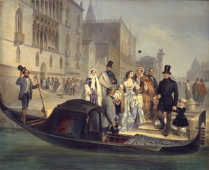 Die Familie Tolstoi in Venedig, 1855