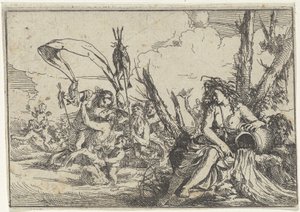 Wasser (Naiade mit Wasserkanne und Tritonen) (Die vier Elemente) von Giulio Carpioni (I)