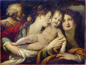 Die mystische Hochzeit der Heiligen Katharina von Giulio Cesare Procaccini