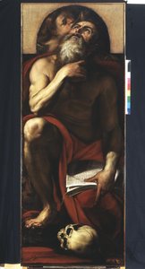 St. Hieronymus mit einem Engel von Giulio Cesare Procaccini